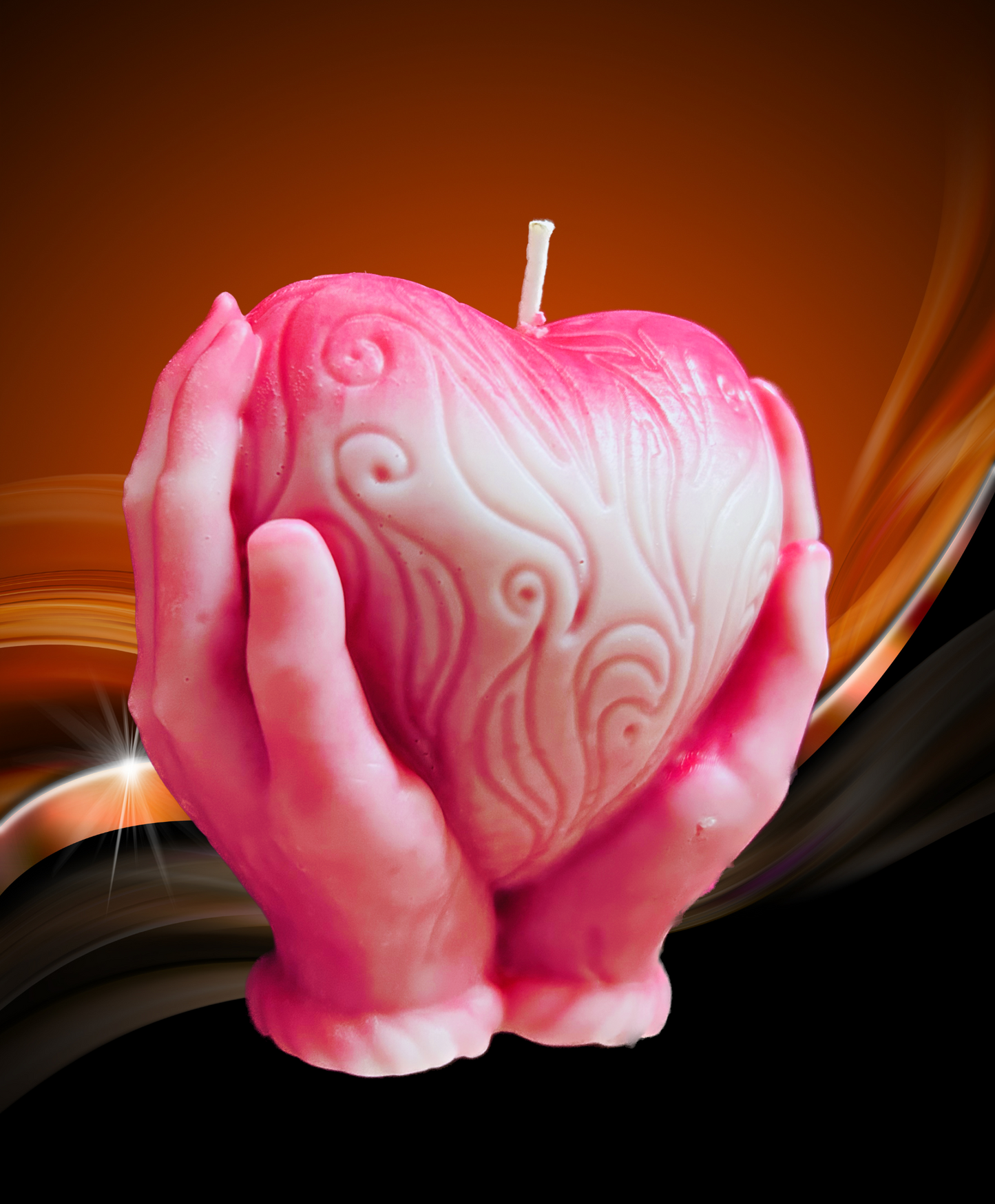 Heart-Shaped Love Candle